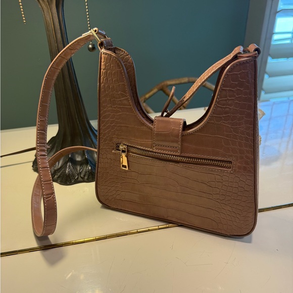 Beautiful Clean Croc Embossed Madison West Shoulder Bag - Picture 2 of 7